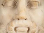Tête en marbre d'une divinité antique barbue (Zeus, Hermès ou...