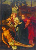 Ecole flamande vers 1500, atelier d'Albert BOUTS
"Lamentation sur le corps...