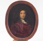 Ecole francaise XVIIIème.
"Portrait d'homme en médaillon".
Huile sur toile
Dim. 73 x...