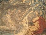 Tapisserie d'Aubusson XVIIIème à décor d'une scène mythologique.
Dim. 219 x...