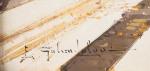 Eugène GALIEN-LALOUE.
"Quai Voltaire".
Aquarelle gouachée sur papier, signée en bas à...