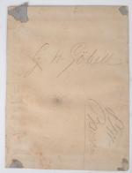 G. H. GOBELL.
"Portrait de paysan".
Dessin au lavis, signé en bas...