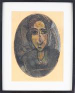 HAUSER.
"Portrait de femme en médaillon".
Pastel signé, titré et daté 1931.
Dim....