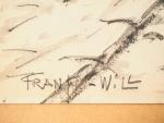 FRANK WILL.
"Vue de Paris". 
Aquarelle, signée en bas à gauche,...
