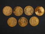 Sept pièces de 20 francs or, 1897-A.
FRAIS ACHETEURS 5% TTC.