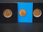 Trois pièces de 20 francs or, 1908, 1913 et 1914.
FRAIS...