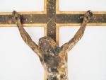 Grand crucifix en bronze XIXème 
Dim. 58 x 40 cm....