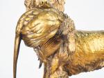Jules MOIGNIEZ.
"Chien de chasse au faisan".
Sculpture en bronze patiné.
Signée.
Dim. 44...