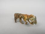 Sujet en bronze polychrome de Vienne 'deux chiens de chasse...