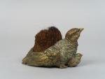 Essuie plume en bronze de Vienne en forme de perdrix...