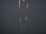 Chaine en or jaune, à décor de grecques.
Long. 51 cm
Poids....