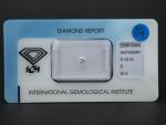 Diamant sur papier 0,13 ct - E-SI2. 
Avec son certificat.