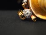Pendentif Napoléon III en or jaune, ivoirine, diamants et perles...