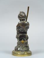 Sujet XIXème en bronze argenté 'le petit pêcheur'
H. 14 cm