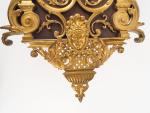 Cartel d'applique Napoléon III en bronze de style Louis XIV...