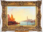 C. CALDERONE.
"Venise, le grand canal"
Huile sur toile signée en bas...