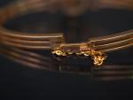 Bracelet jonc Napoléon III en or jaune, à décor en...