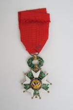 Croix d'officier de la légion d'honneur époque 3eme République. Avec...