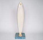 Céline LEPAGE.
"Femme de Marrakech", 1925.
Sculpture en céramique, le haïk émaillé...