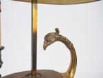 Lampe bouillotte de style Empire en t&le, bronze et laiton...
