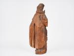 Ecole francaise. 
"Jeune moine". 
Sculpture XVIIIème 
H. 53 cm
(manques et...