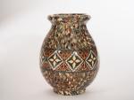 GERBINO. 
Vase ovoide en céramique polychrome de Vallauris.
H. 19 cm