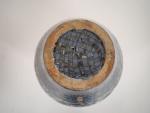 GERBINO. 
Vase ovoide en céramique polychrome de Vallauris
Signé
H. 24 cm