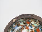 GERBINO.
Vase cornet en céramique polychrome de Vallauris.
Signature effacée
H. 14,5 cm