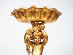Jardinière de style Louis XVI en bois doré en forme...