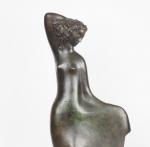 Edouard CAZAUX.
"Femme nue à la draperie"
Grande sculpture en bronze à...
