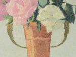 Achille LAUGE  - 1861-1944	 
"Bouquet de roses dans un...