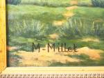 M. MILLET.
"le moulin"
Huile sur toile, signée en bas à gauche...