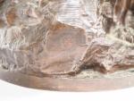 Raoul VERLET.
"La douleur d'Orphée".
Bronze à patine brune.
H. 125,5 cm