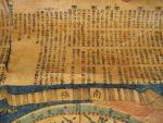 Chine, XXe siècle,  
Carte d'astronomie Chinoise. 
Trace de polychromie.
Dim....