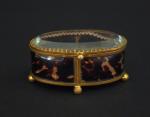 Boite à bijoux Napoléon III de style Louis XVI en...