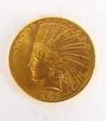 1 pièce de 10 dollars or, tête d'indien, 1926. Frais...