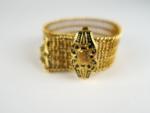 Bracelet ceinture Napoléon III en or, partiellement émaillé. (Fermoir modifié)....