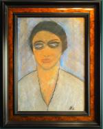 Ecole francaise Xxème 'Portrait de jeune femme brune'
Pastel, monogrammé en...