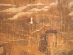 Chine, fin XVIIIe siècle
Importante peinture représentant un " bivouac sous...