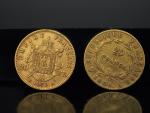 Deux pièces de 20 Francs or, 1806-A et 1870.