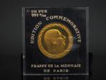Médaille commémorative du Général de Gaulle en or.
Frappée par la...