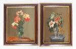 Ecole espagnole XIXème. Juan Malato
"bouquet de fleurs dans un vase...