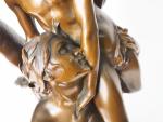 Denis PUECH. 
"la sirène". 
Sculpture en bronze à patine brune...