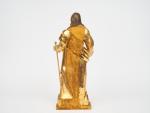 Ecole francaise XIXème.
"Saint-Christophe".
Sculpture en bois doré.
H. 42,5 cm.
(Redorée, petits accidents).