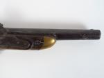 Pistolet à silex modèle 1816 T D'officier modifié à percussion...