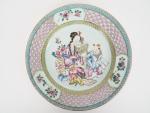 Chine, XVIIIe siècle, Yongzheng
Assiette en porcelaine et émaux de la...