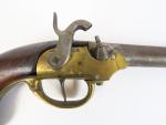 Pistolet réglementaire Francais de cavalerie modèle 1777 à coffre transformé...