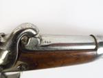 Rare pistolet d'officier de gendarmerie à percussion réglementaire modèle 1842.Fabrication...