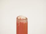 DAUM. " Vase Berluze ", en verre marbré rouge et...