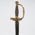 Epée d'officier Etat Major (Louis Philippe ?) - lame droite...